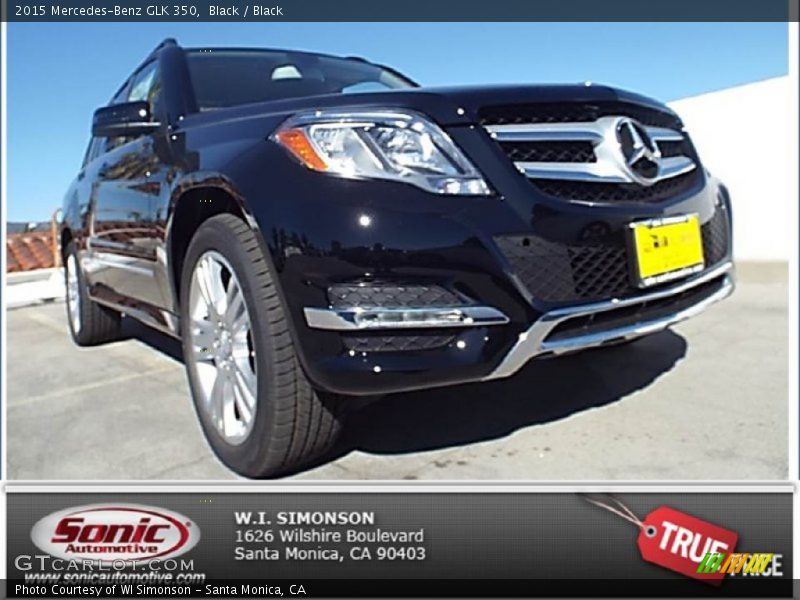 Black / Black 2015 Mercedes-Benz GLK 350