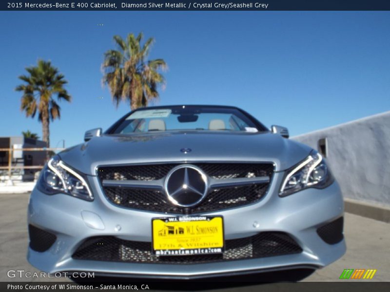 Diamond Silver Metallic / Crystal Grey/Seashell Grey 2015 Mercedes-Benz E 400 Cabriolet