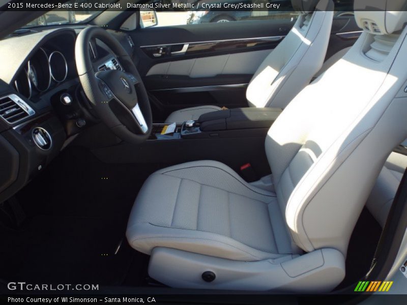 Diamond Silver Metallic / Crystal Grey/Seashell Grey 2015 Mercedes-Benz E 400 Cabriolet