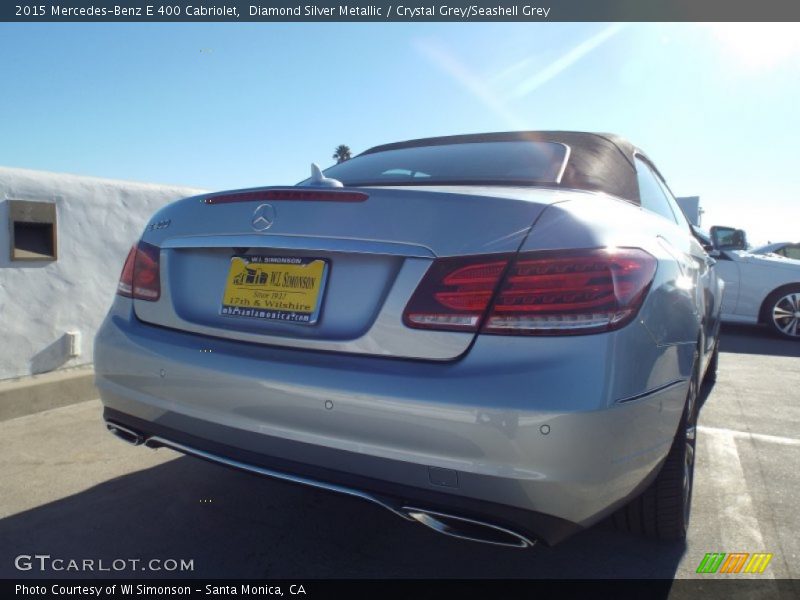 Diamond Silver Metallic / Crystal Grey/Seashell Grey 2015 Mercedes-Benz E 400 Cabriolet