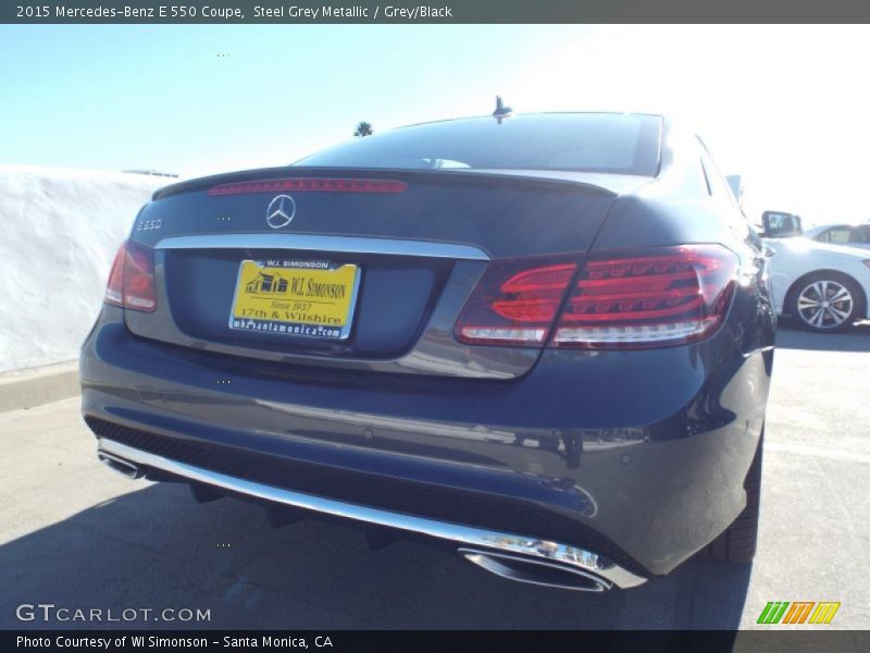 Steel Grey Metallic / Grey/Black 2015 Mercedes-Benz E 550 Coupe