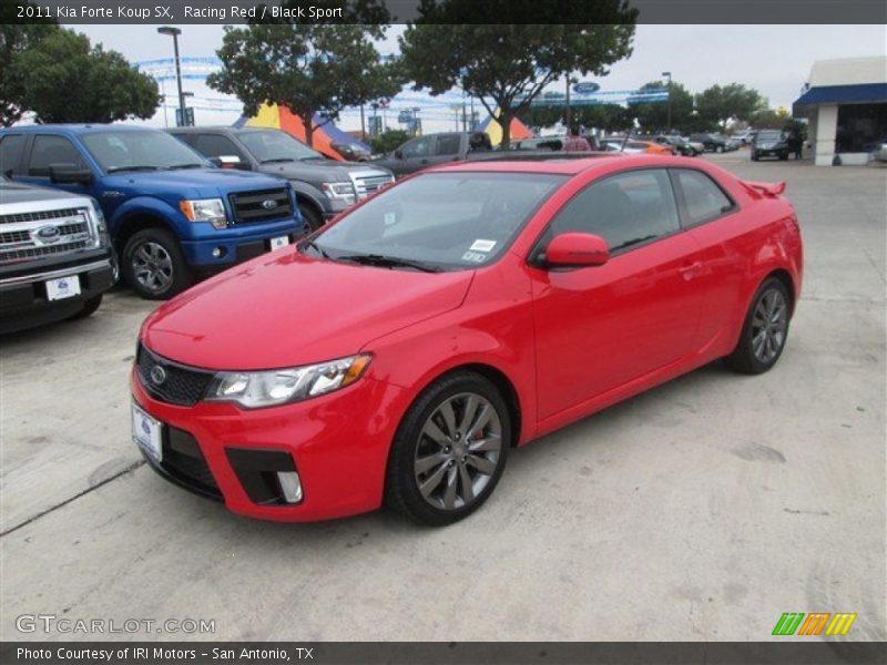 Racing Red / Black Sport 2011 Kia Forte Koup SX
