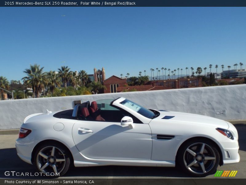 Polar White / Bengal Red/Black 2015 Mercedes-Benz SLK 250 Roadster