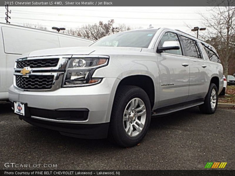 Silver Ice Metallic / Jet Black 2015 Chevrolet Suburban LS 4WD