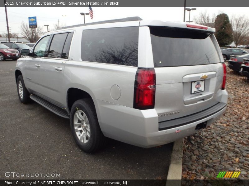 Silver Ice Metallic / Jet Black 2015 Chevrolet Suburban LS 4WD