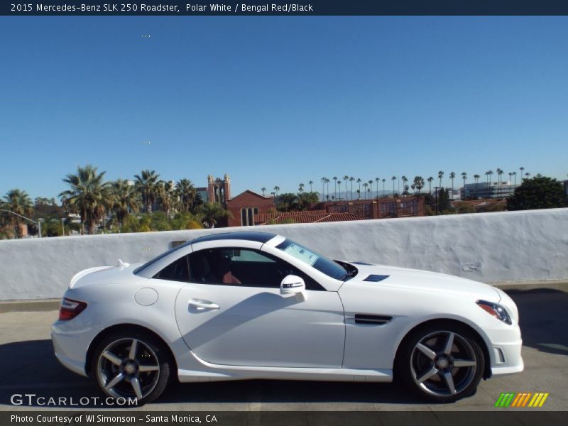 Polar White / Bengal Red/Black 2015 Mercedes-Benz SLK 250 Roadster