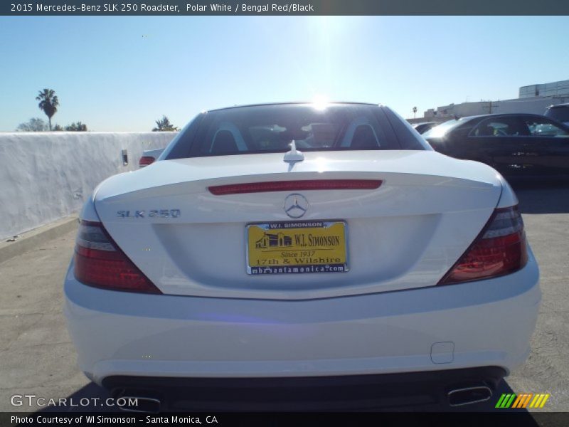 Polar White / Bengal Red/Black 2015 Mercedes-Benz SLK 250 Roadster