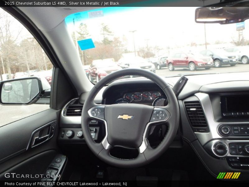 Silver Ice Metallic / Jet Black 2015 Chevrolet Suburban LS 4WD