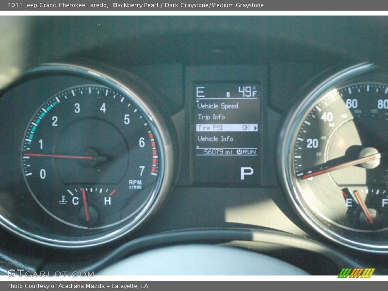 Blackberry Pearl / Dark Graystone/Medium Graystone 2011 Jeep Grand Cherokee Laredo