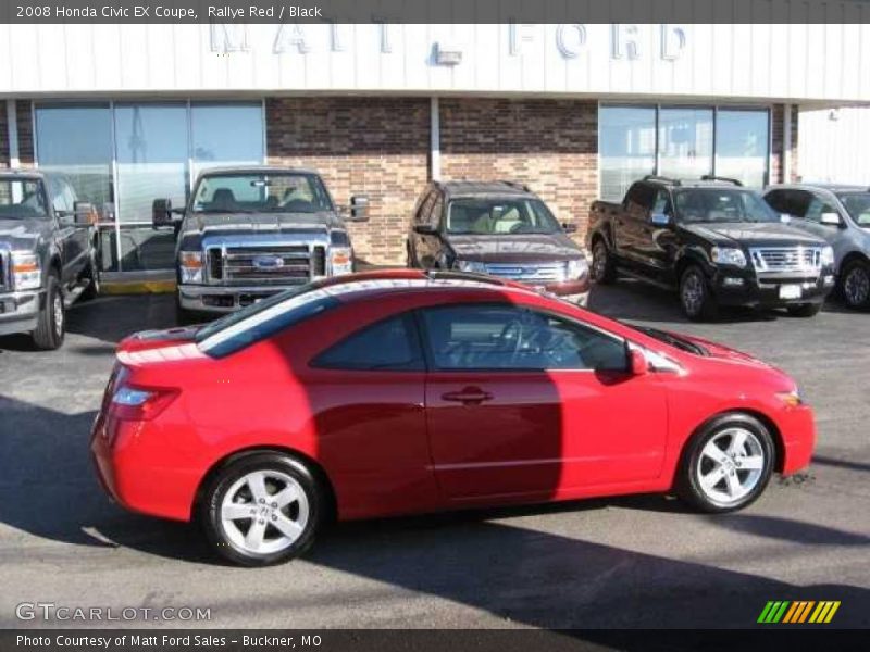 Rallye Red / Black 2008 Honda Civic EX Coupe