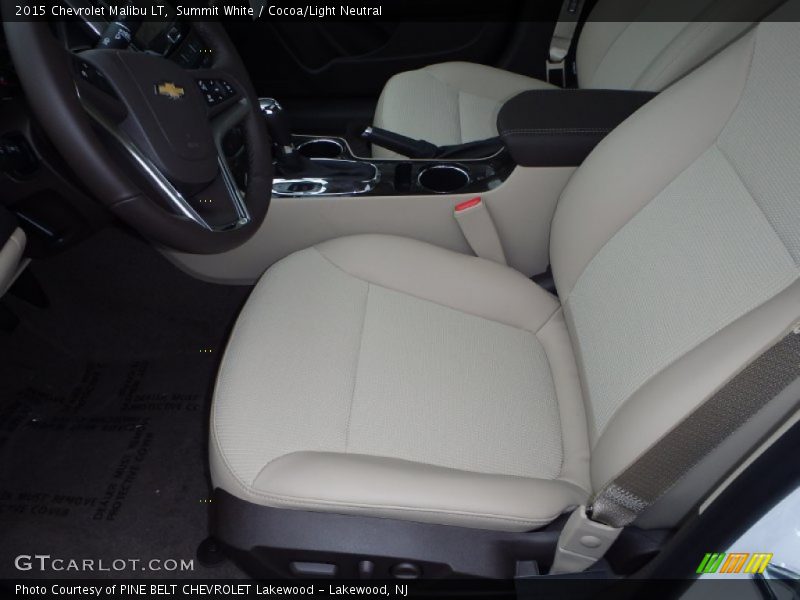 Summit White / Cocoa/Light Neutral 2015 Chevrolet Malibu LT