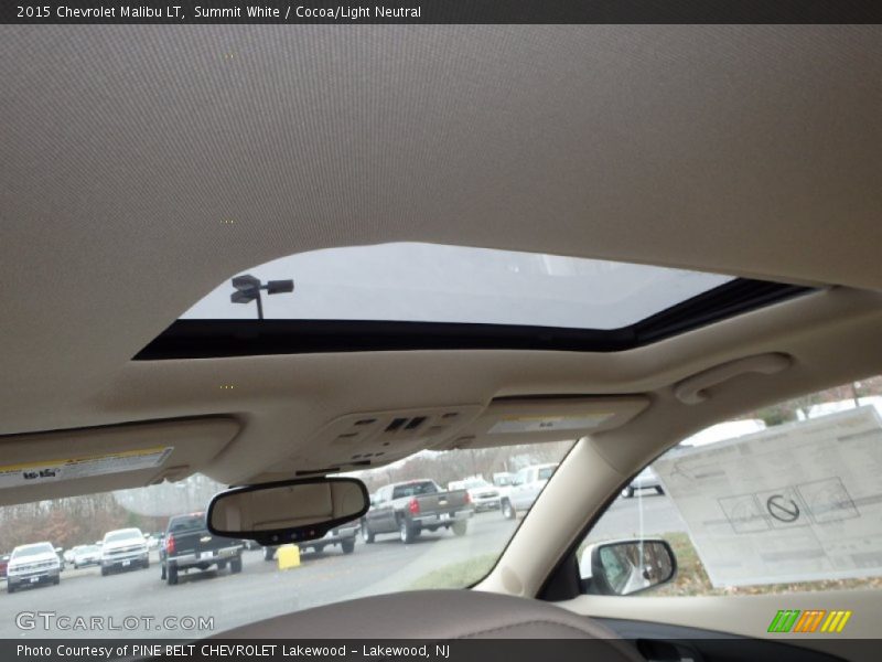 Summit White / Cocoa/Light Neutral 2015 Chevrolet Malibu LT