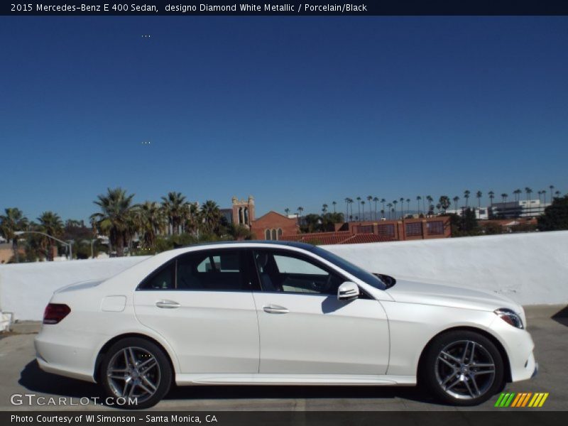 designo Diamond White Metallic / Porcelain/Black 2015 Mercedes-Benz E 400 Sedan