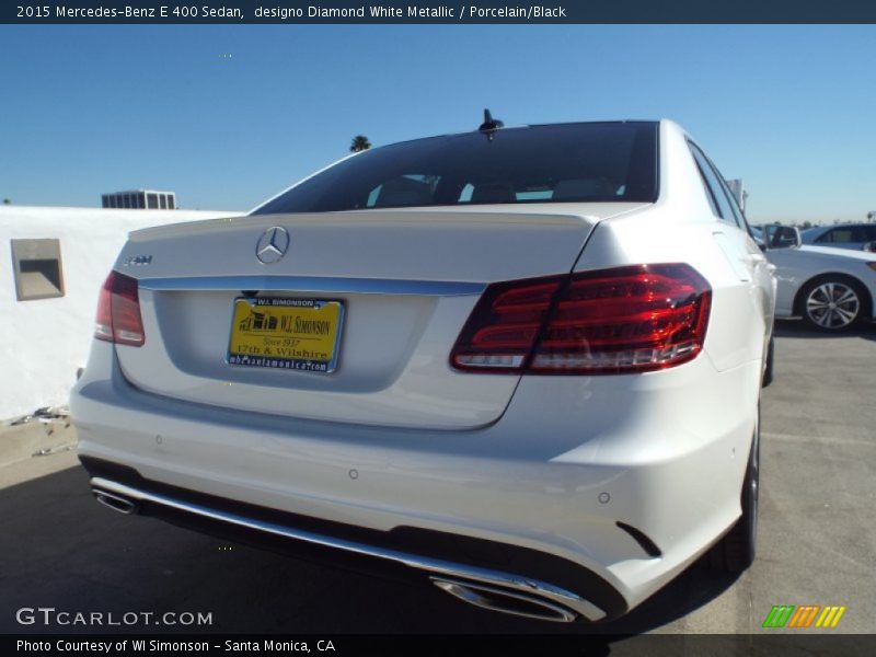designo Diamond White Metallic / Porcelain/Black 2015 Mercedes-Benz E 400 Sedan