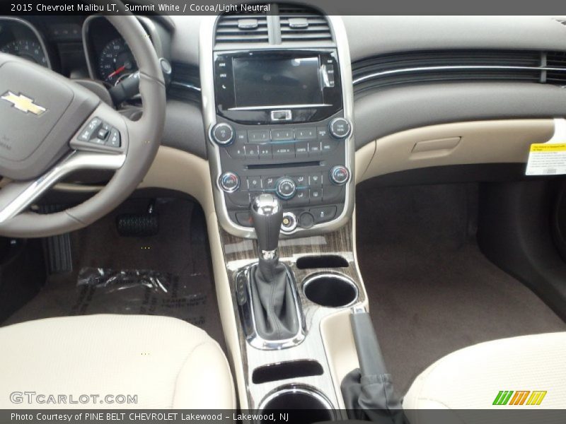 Summit White / Cocoa/Light Neutral 2015 Chevrolet Malibu LT