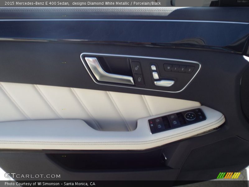 designo Diamond White Metallic / Porcelain/Black 2015 Mercedes-Benz E 400 Sedan