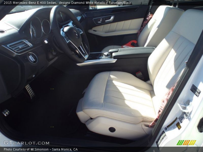 designo Diamond White Metallic / Porcelain/Black 2015 Mercedes-Benz E 400 Sedan