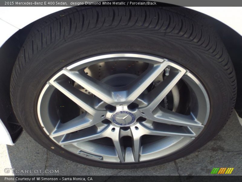 designo Diamond White Metallic / Porcelain/Black 2015 Mercedes-Benz E 400 Sedan