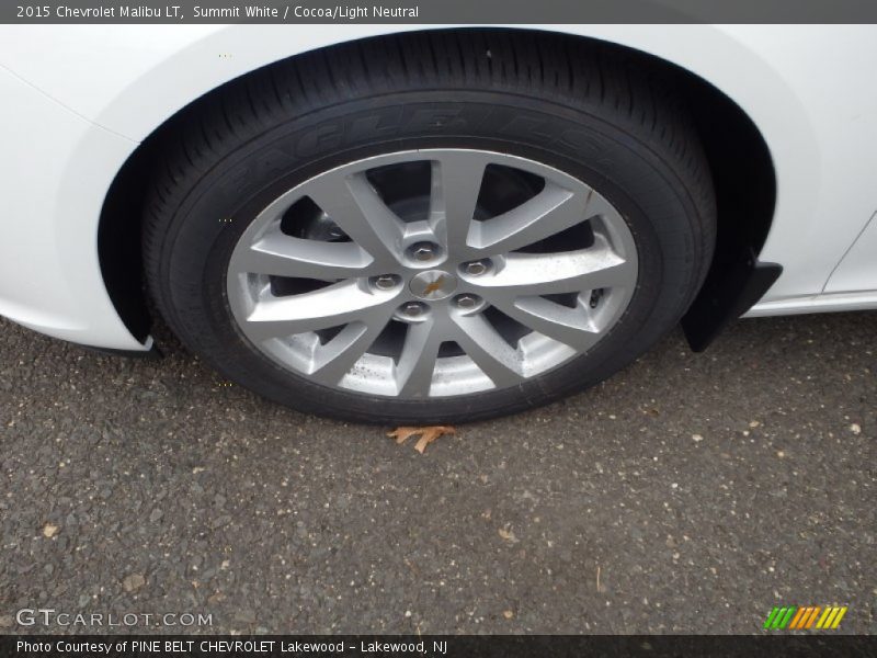 Summit White / Cocoa/Light Neutral 2015 Chevrolet Malibu LT
