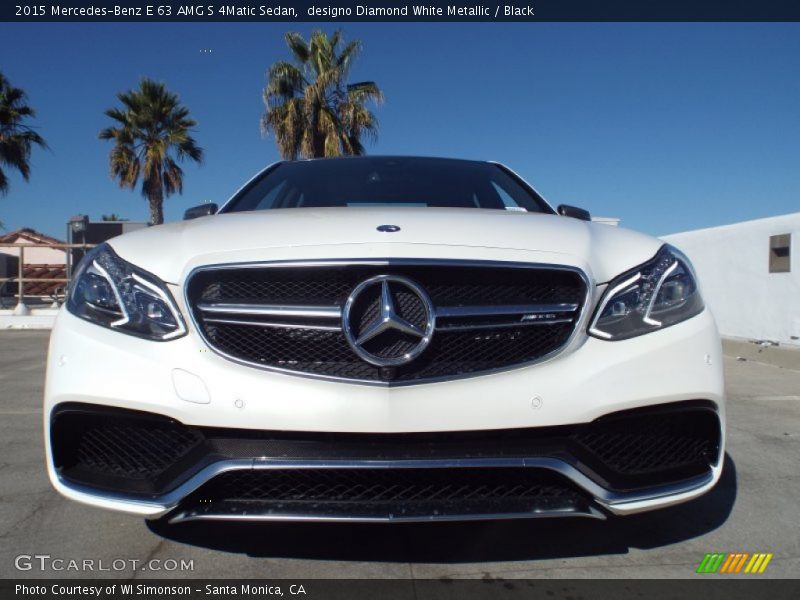 designo Diamond White Metallic / Black 2015 Mercedes-Benz E 63 AMG S 4Matic Sedan