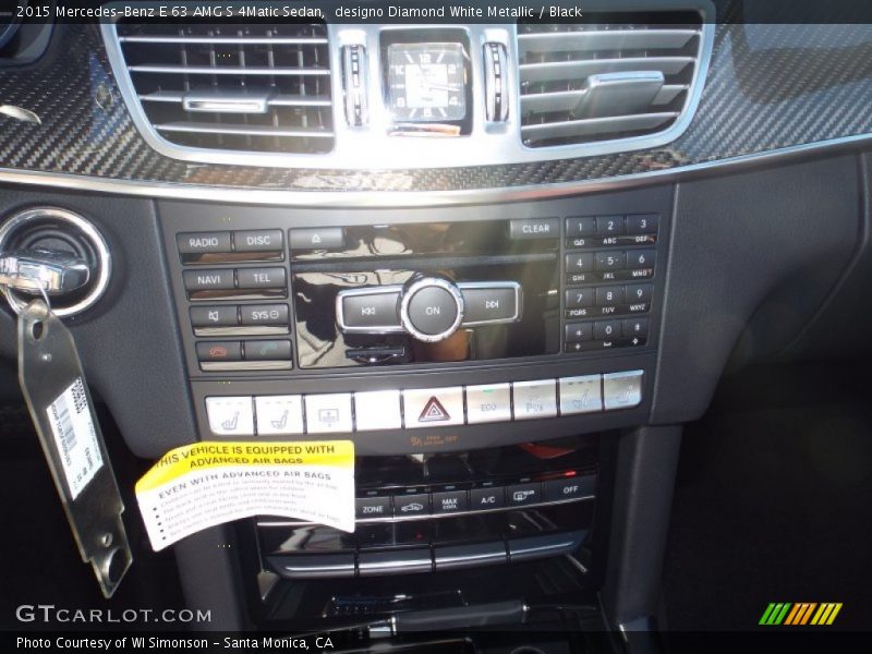 designo Diamond White Metallic / Black 2015 Mercedes-Benz E 63 AMG S 4Matic Sedan