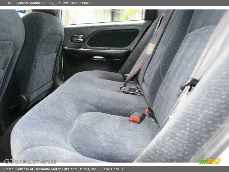 Brilliant Silver / Black 2002 Hyundai Sonata GLS V6