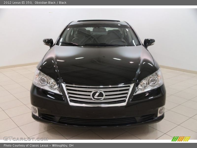 Obsidian Black / Black 2012 Lexus ES 350