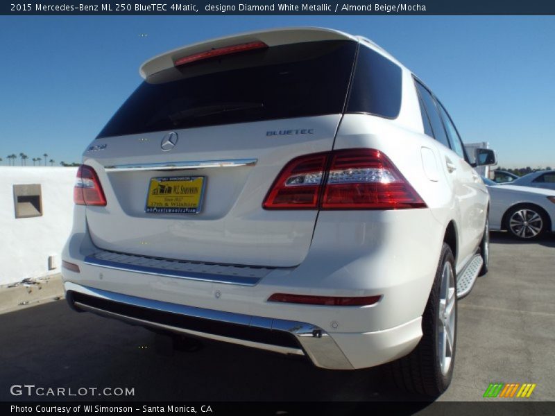 designo Diamond White Metallic / Almond Beige/Mocha 2015 Mercedes-Benz ML 250 BlueTEC 4Matic