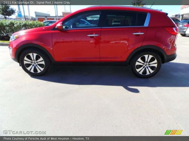 Signal Red / Alpine Gray 2011 Kia Sportage EX