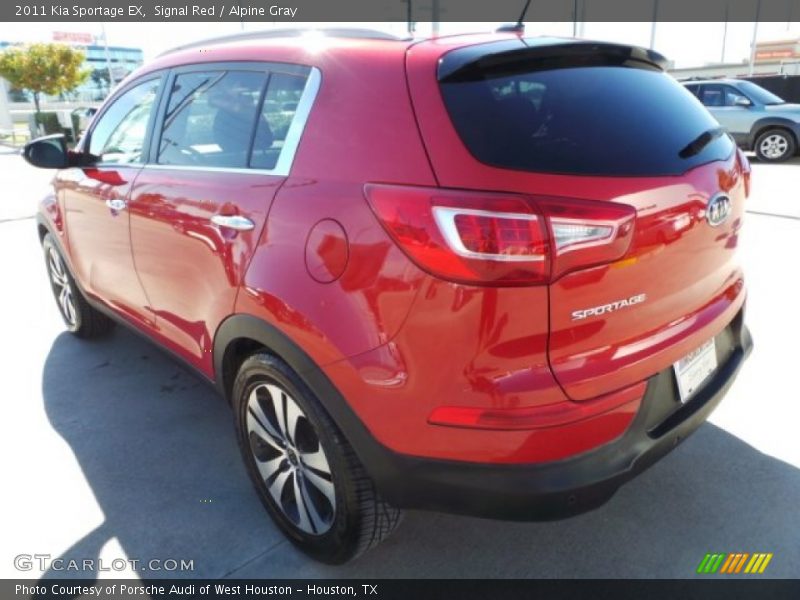 Signal Red / Alpine Gray 2011 Kia Sportage EX