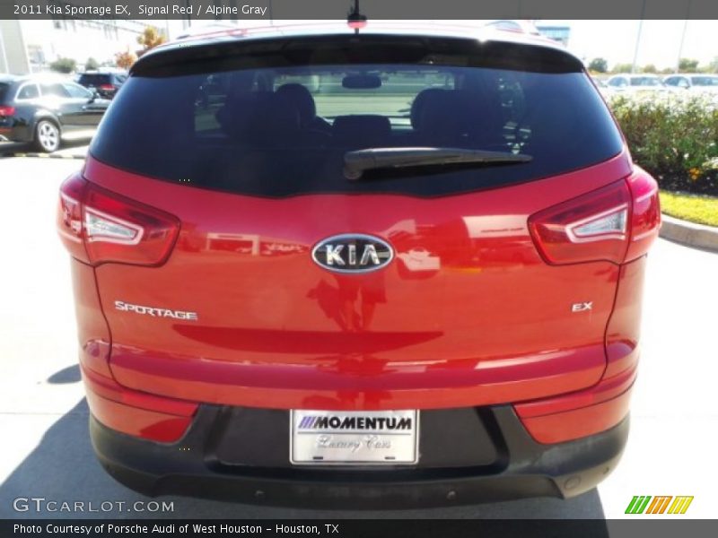 Signal Red / Alpine Gray 2011 Kia Sportage EX