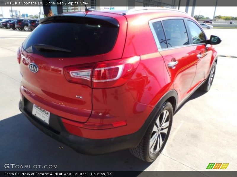 Signal Red / Alpine Gray 2011 Kia Sportage EX
