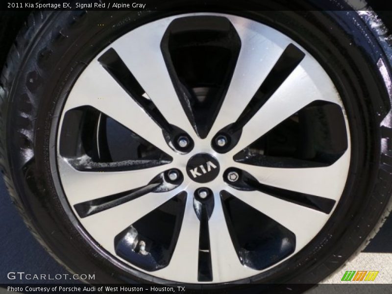 Signal Red / Alpine Gray 2011 Kia Sportage EX
