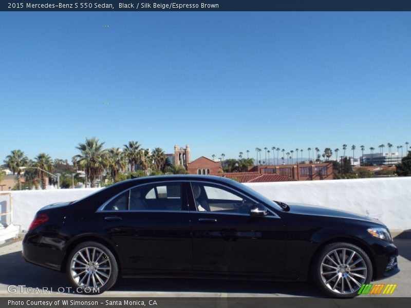 Black / Silk Beige/Espresso Brown 2015 Mercedes-Benz S 550 Sedan