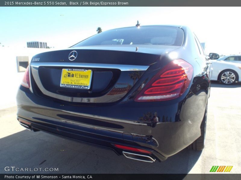 Black / Silk Beige/Espresso Brown 2015 Mercedes-Benz S 550 Sedan