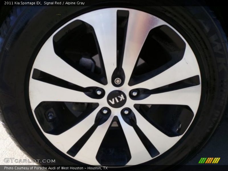 Signal Red / Alpine Gray 2011 Kia Sportage EX