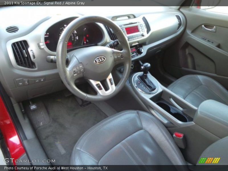 Signal Red / Alpine Gray 2011 Kia Sportage EX