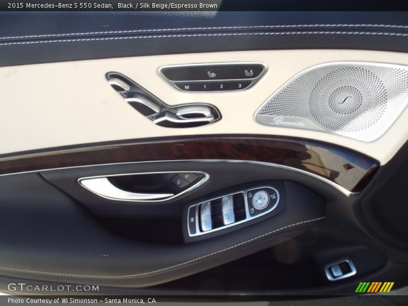 Black / Silk Beige/Espresso Brown 2015 Mercedes-Benz S 550 Sedan