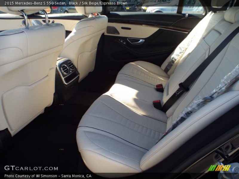 Black / Silk Beige/Espresso Brown 2015 Mercedes-Benz S 550 Sedan