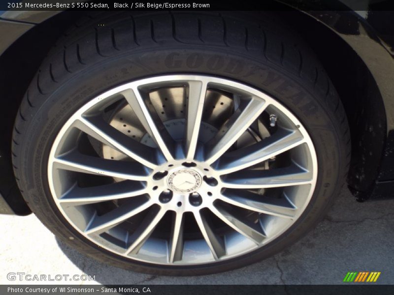 Black / Silk Beige/Espresso Brown 2015 Mercedes-Benz S 550 Sedan