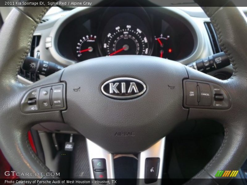 Signal Red / Alpine Gray 2011 Kia Sportage EX