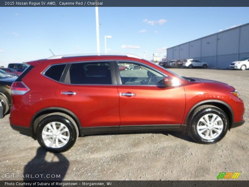  2015 Rogue SV AWD Cayenne Red