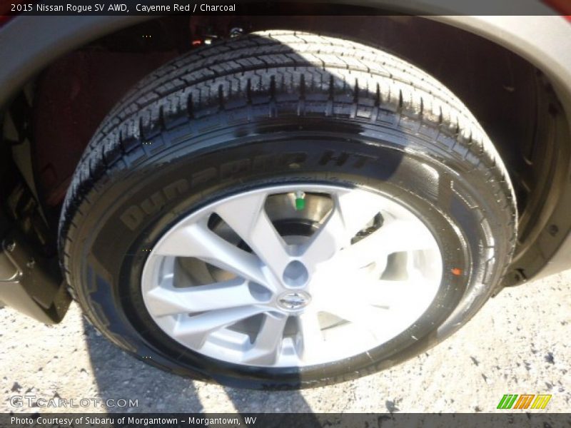 Cayenne Red / Charcoal 2015 Nissan Rogue SV AWD