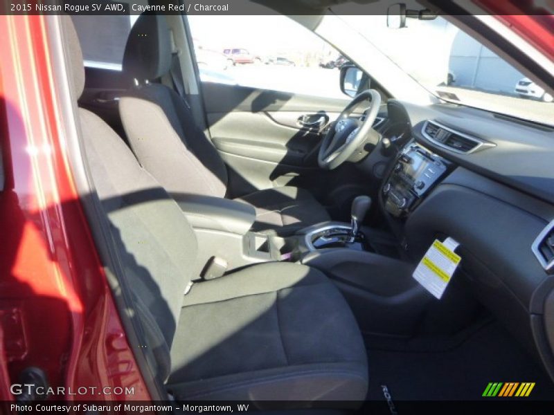 Cayenne Red / Charcoal 2015 Nissan Rogue SV AWD