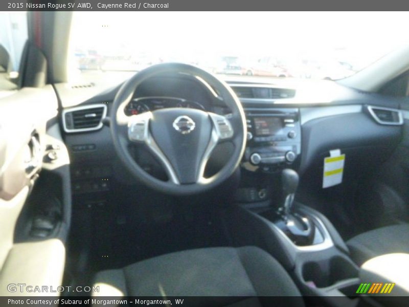 Cayenne Red / Charcoal 2015 Nissan Rogue SV AWD