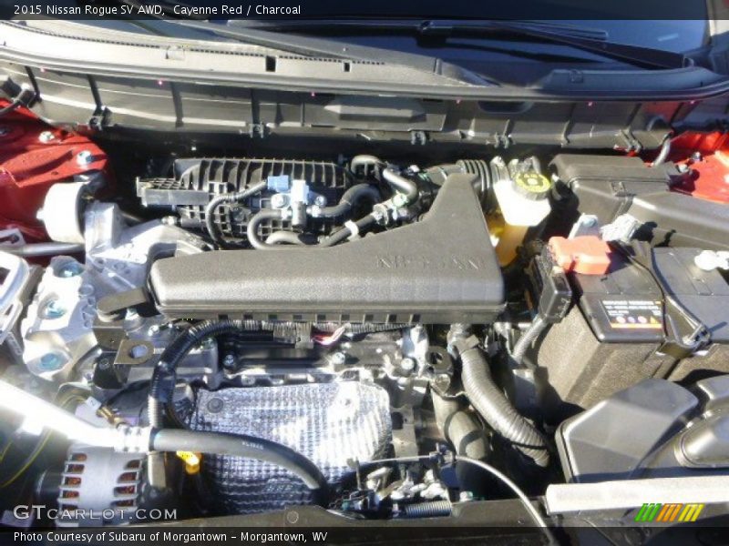 Cayenne Red / Charcoal 2015 Nissan Rogue SV AWD