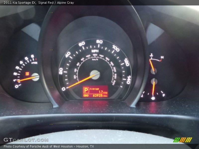 Signal Red / Alpine Gray 2011 Kia Sportage EX