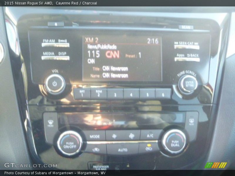Cayenne Red / Charcoal 2015 Nissan Rogue SV AWD