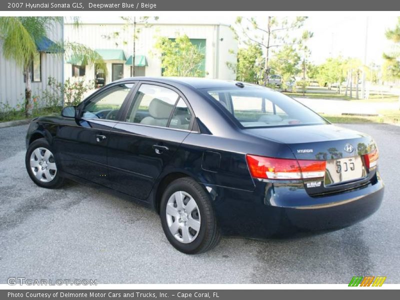 Deepwater Blue / Beige 2007 Hyundai Sonata GLS