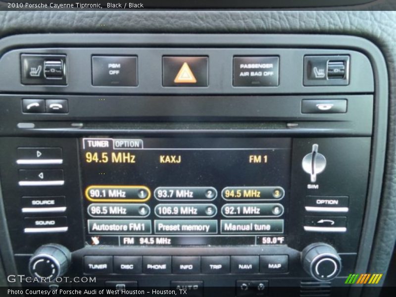 Black / Black 2010 Porsche Cayenne Tiptronic